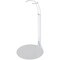 Plymor DSP-5125W White Adjustable Doll Stand, fits 10, 11, and 12 inch Slim Waist Dolls, Waist is 1.125" - 1.5" wide, 3.25" - 4" around